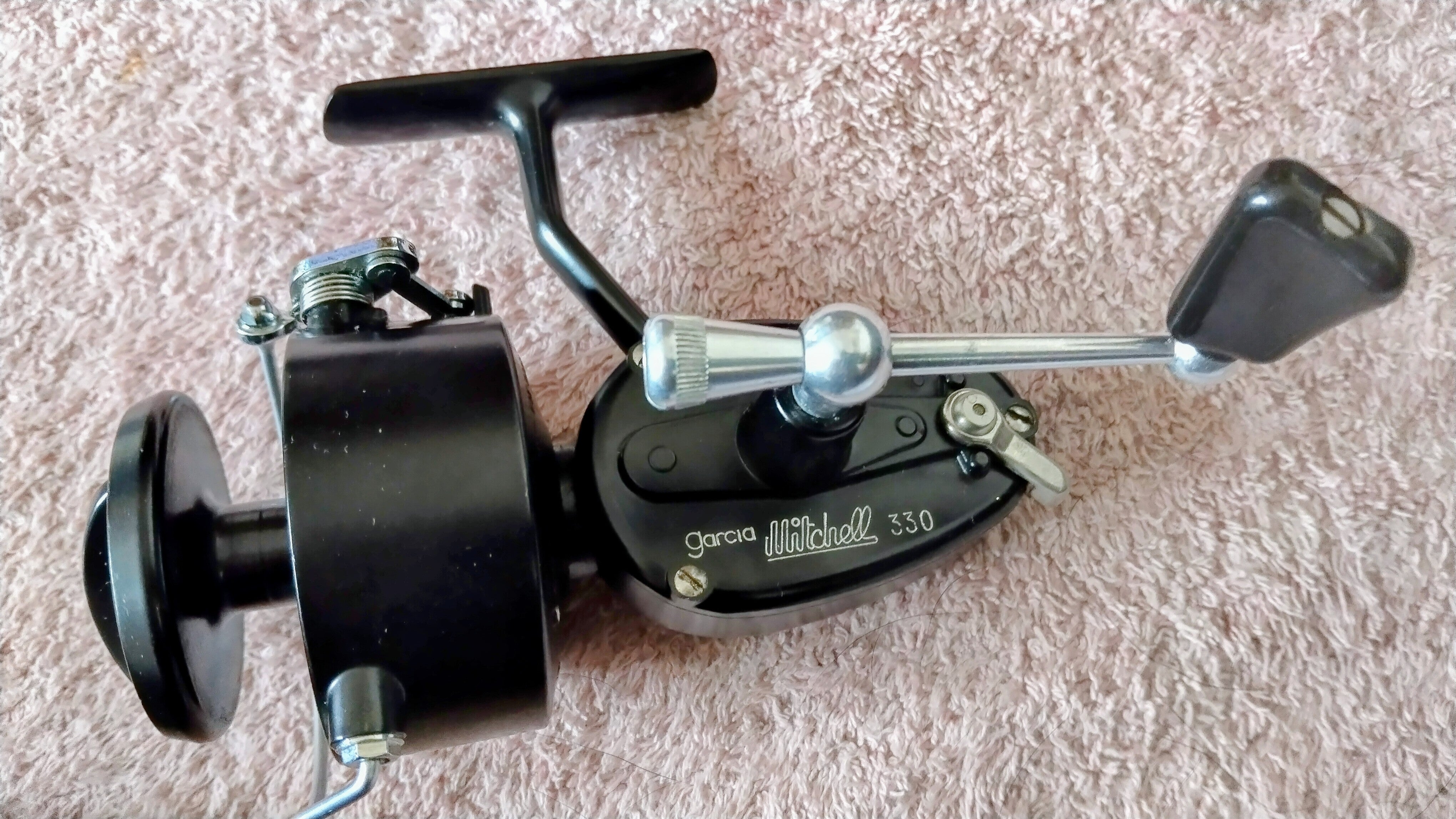 Mitchell 330 Vintage Fishing Reel Spare Spool Hard Case Paperwork Match Carp