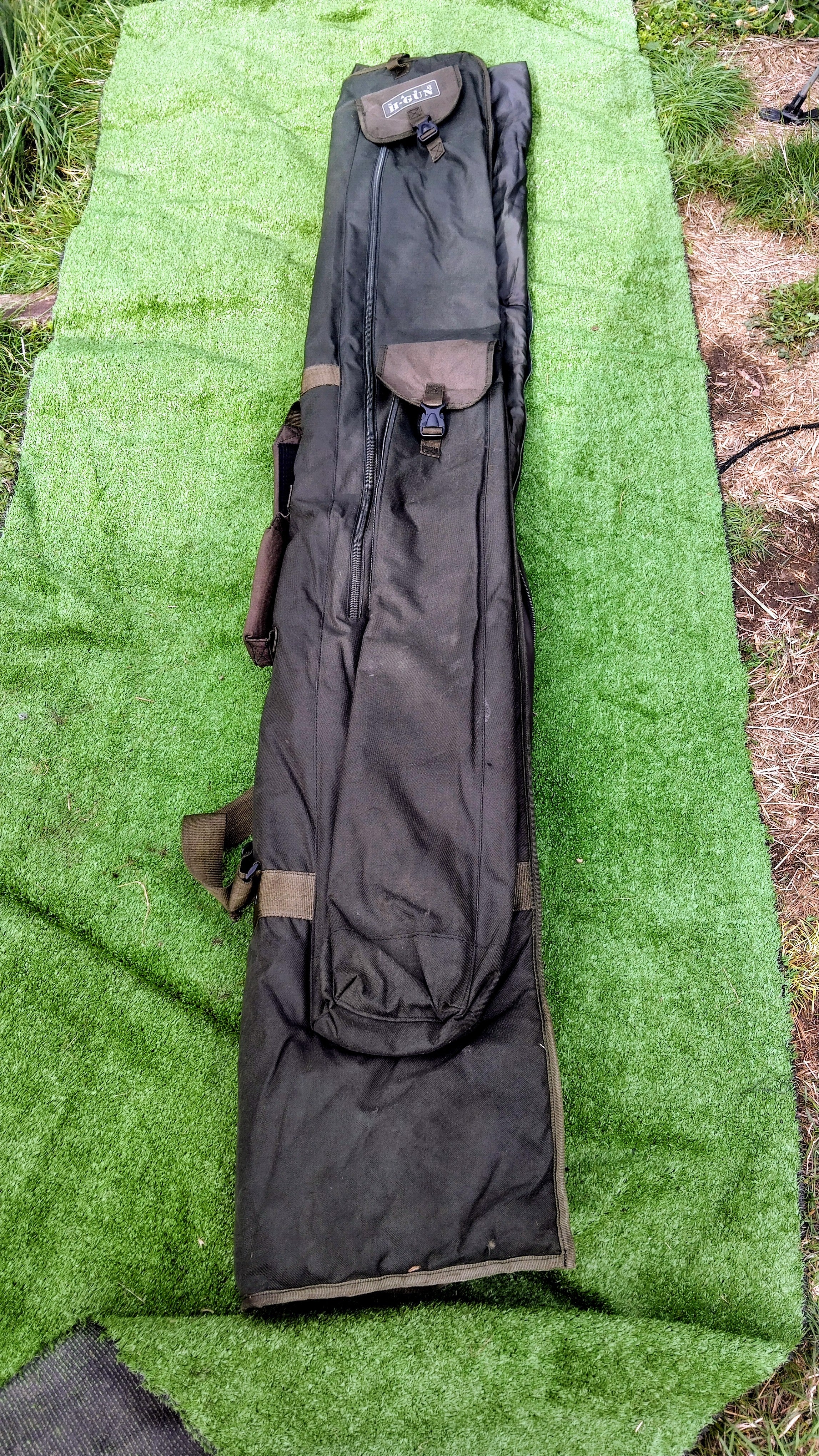Nash H Gun 3 Rod Holdall 12ft Padded Carp Luggage Built In Aluminium Spine
