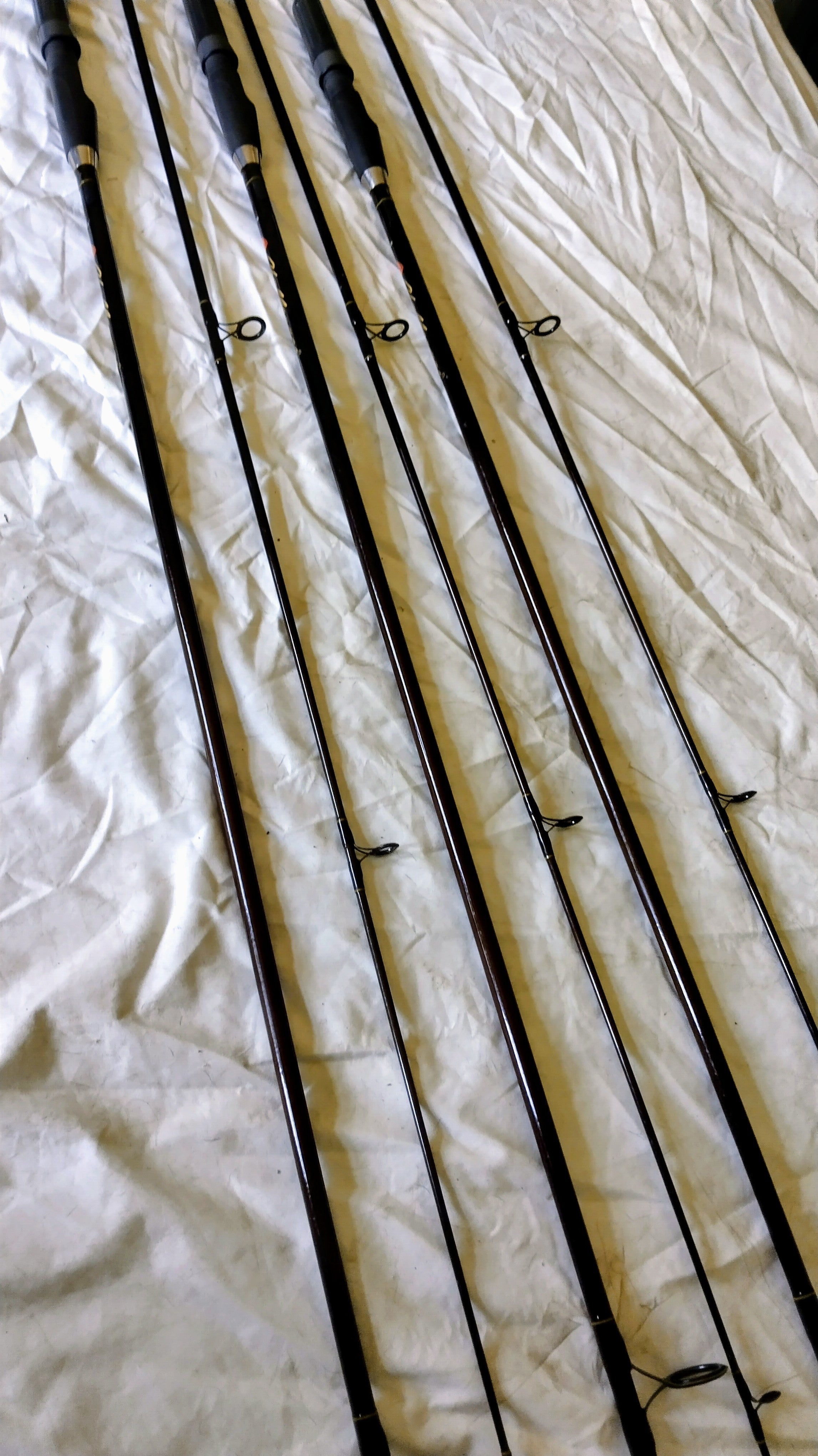 Set of 3 Beekay Kevin Maddocks 12ft 2.75lb Challenger Carp Rods Vintage Classic