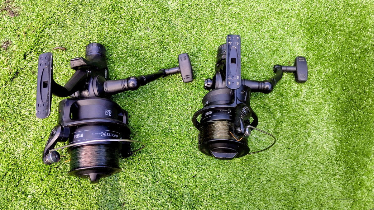 Pair Mitchell Avocet Black Edition 6500 FS RTE Freespool Reels Carp Coarse Fishing