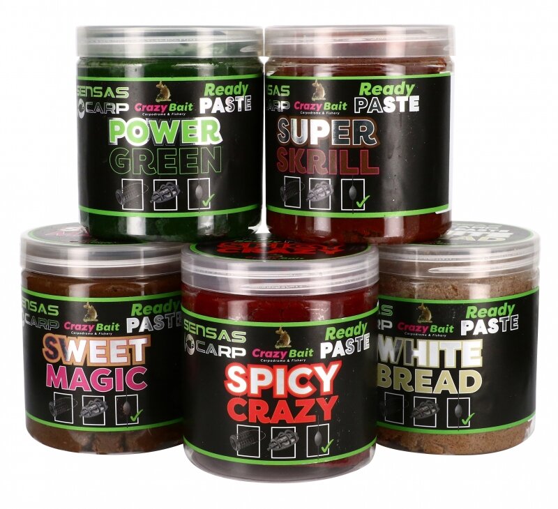 Sensas Power Ready Paste - Bread, Sweet Magic, Power Green