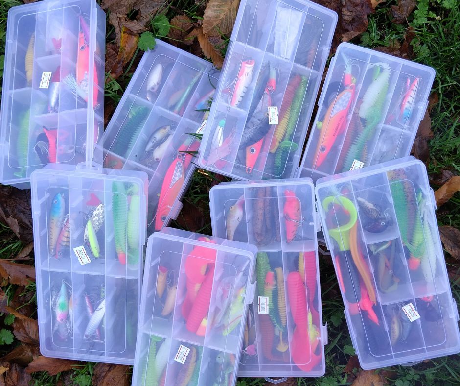 Pike Predator Lure Box Christmas Stocking Filler Crankbaits Soft Baits Spinners