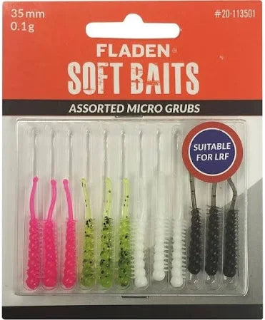 Fladen Soft Bait Predator Fishing Lures - Assorted 10/12 Packs - Misc Patterns and Sizes