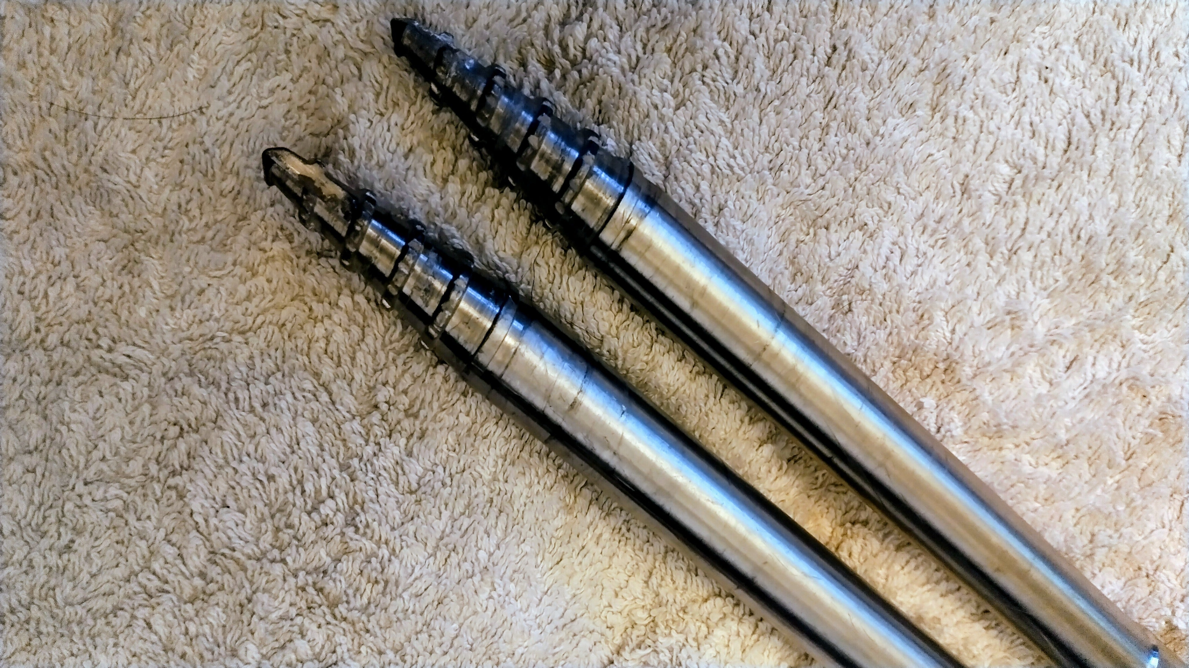Pair JAG Products 316 Stainless 10" Xcavator Banksticks Carp Fishing Hard Ground