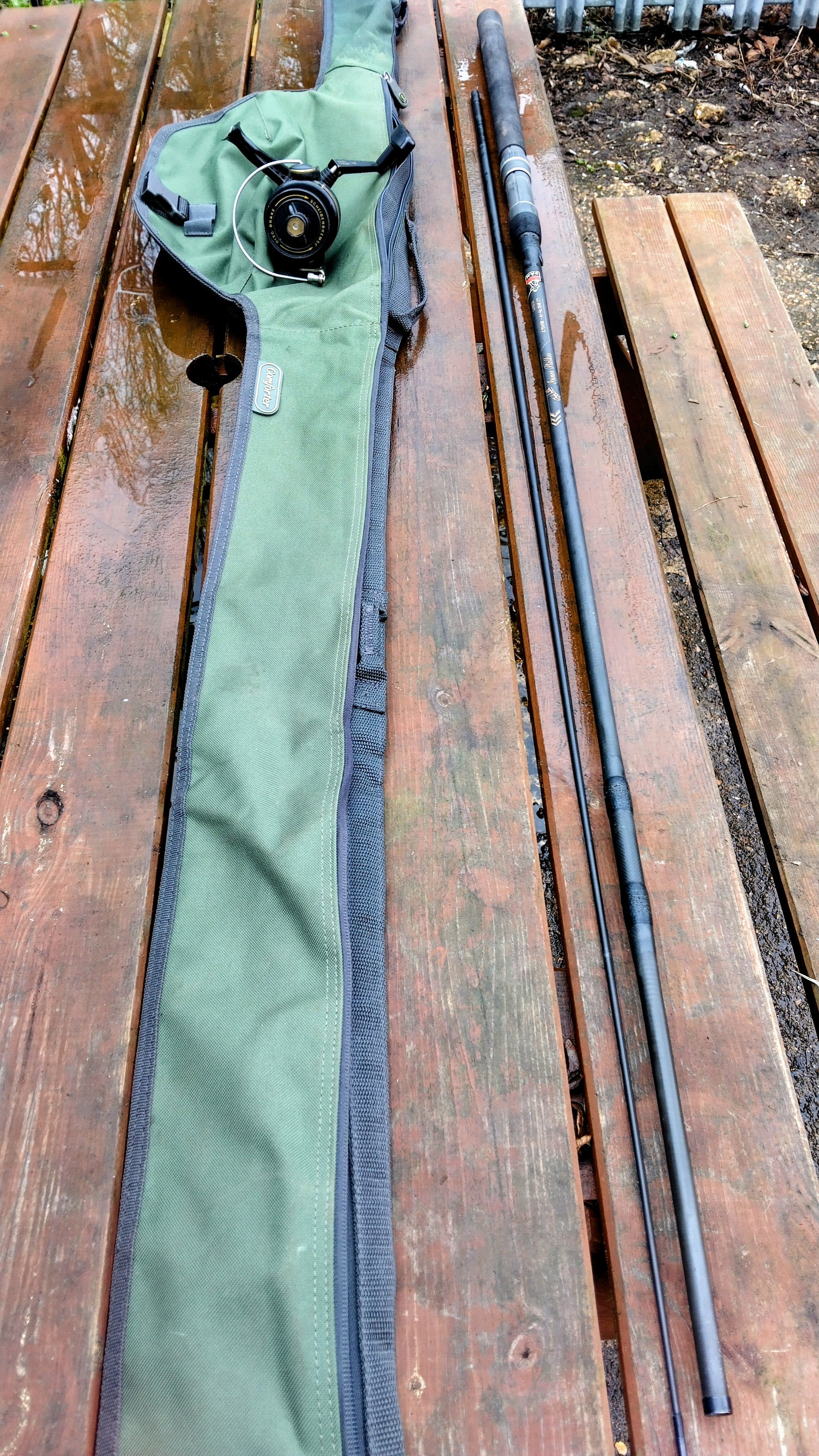 Vintage D.A.M. Andy Little Inner Stalker 9’ Inline Carp Rod & D.A.M. Quick Reel