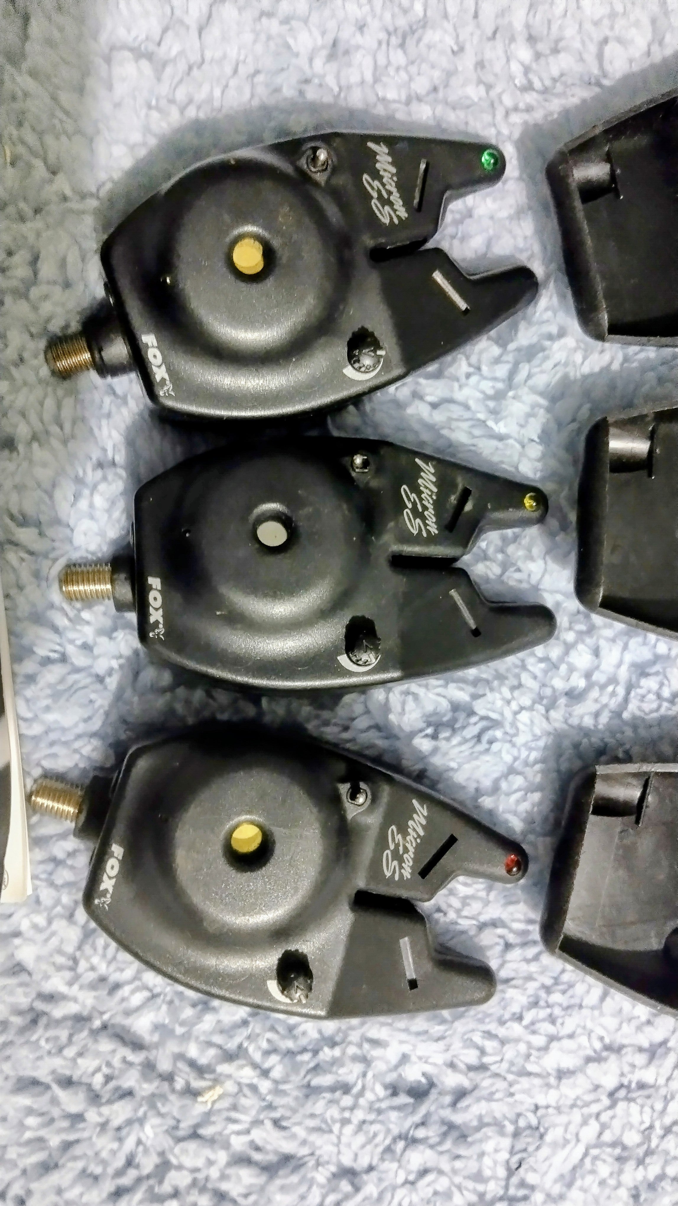 Fox Micron ES Bite Alarms x3 - Immaculate Barely Used Condition - Carp Fishing