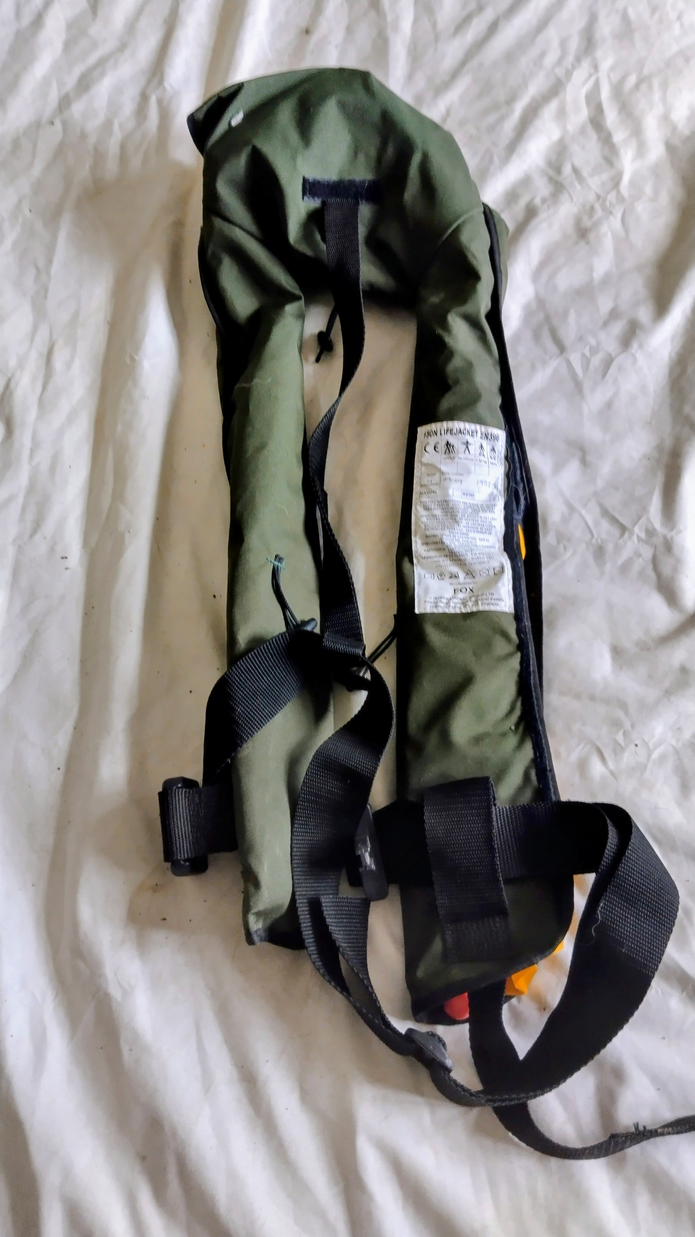 Fox KS Life Jacket Inflatable Lifejacket Camo Carp Fishing Life Jacket VGC