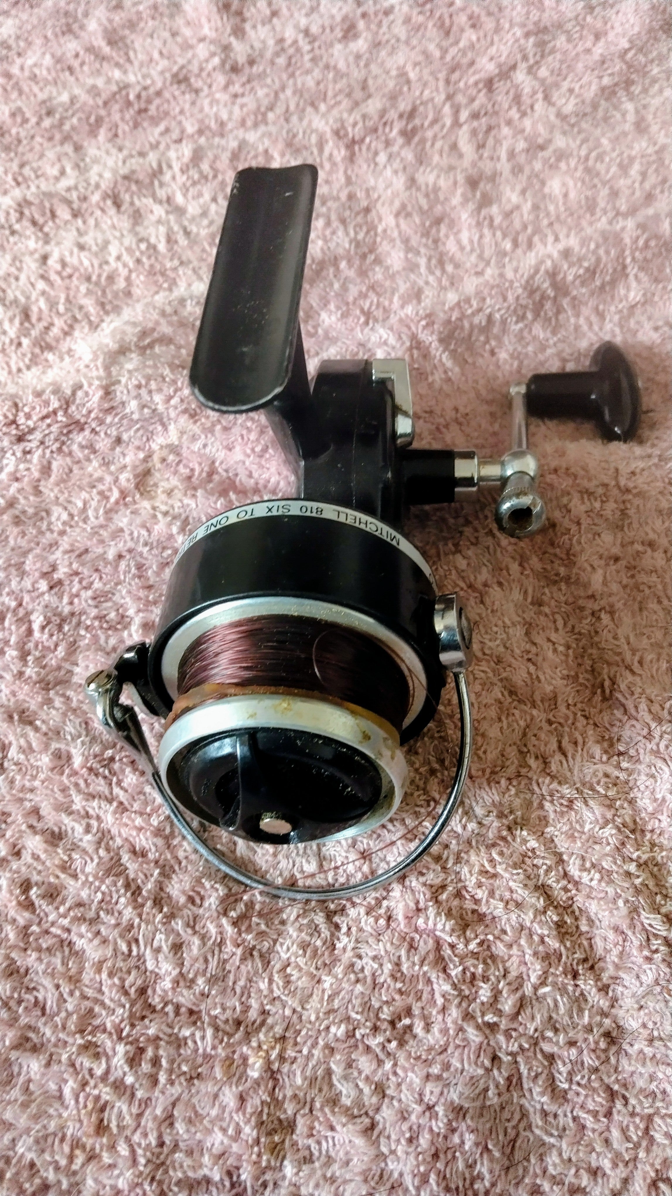 Garcia Mitchell 810 Vintage Match Fishing Reel High Speed Vintage Made In France Fixed Spool