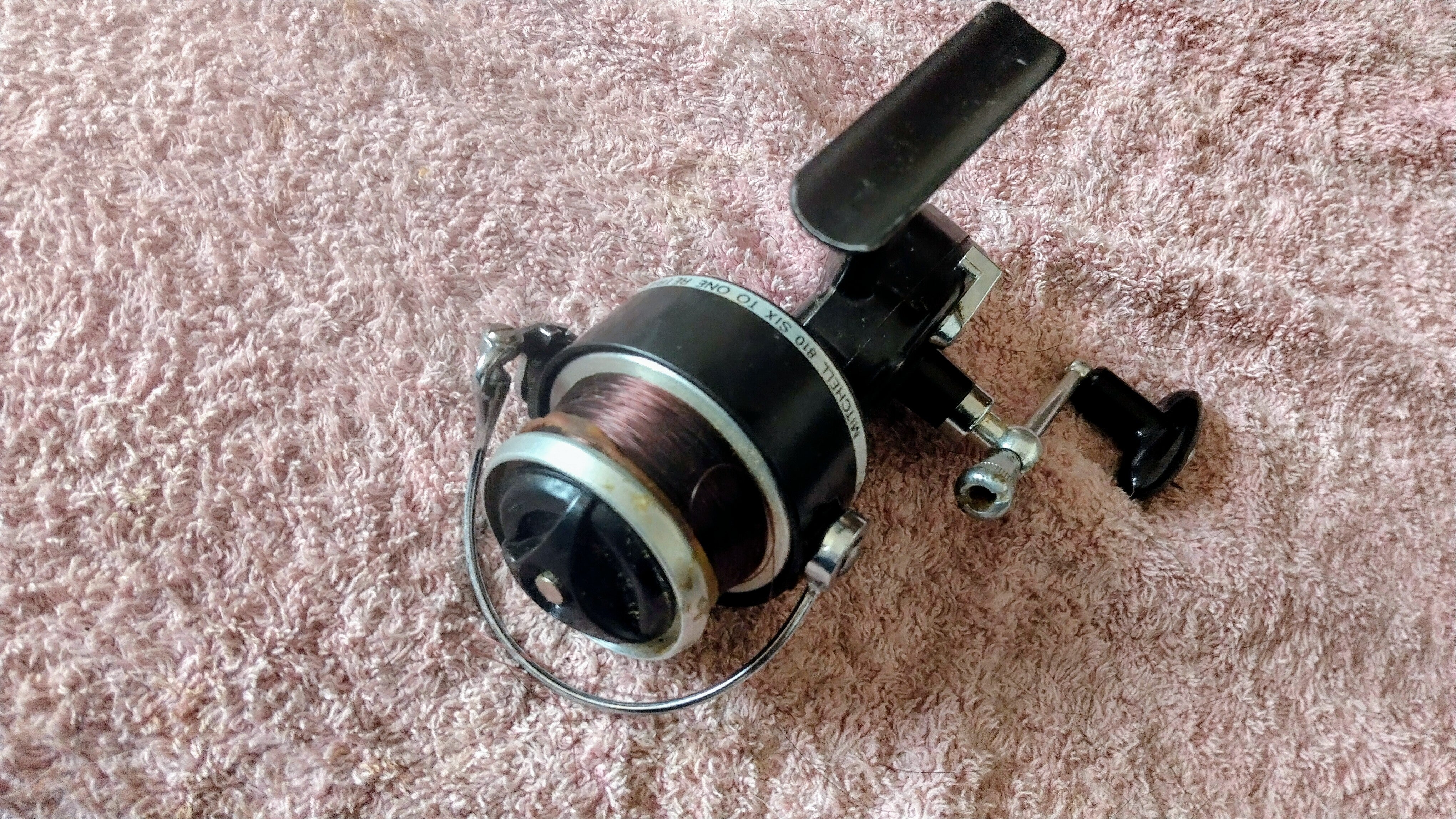 Garcia Mitchell 810 Vintage Match Fishing Reel High Speed Vintage Made In France Fixed Spool