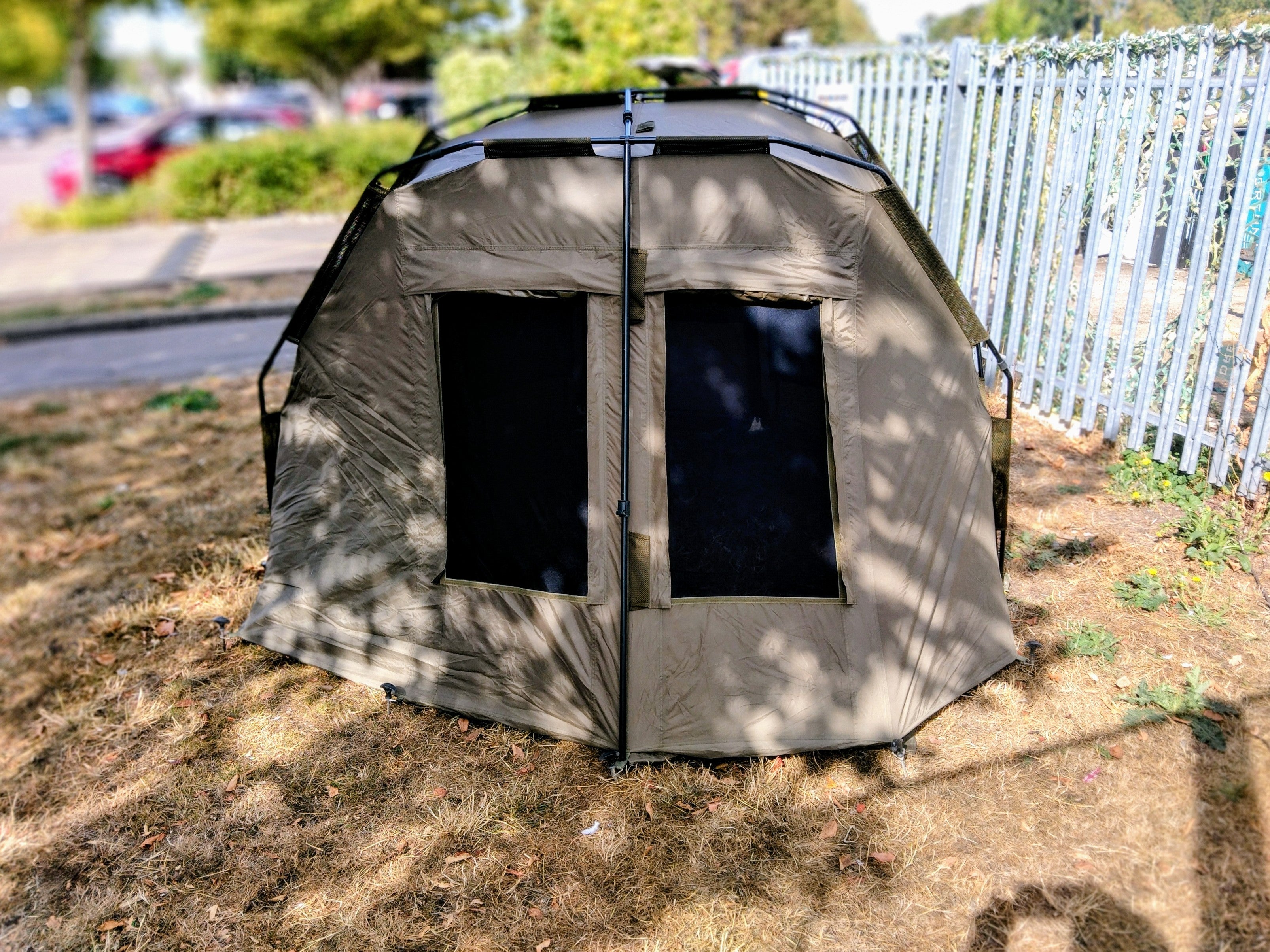 JRC Quad Continental Bivvy & Overwrap 2 Man+ Carp Fishing Shelter Super Size VGC
