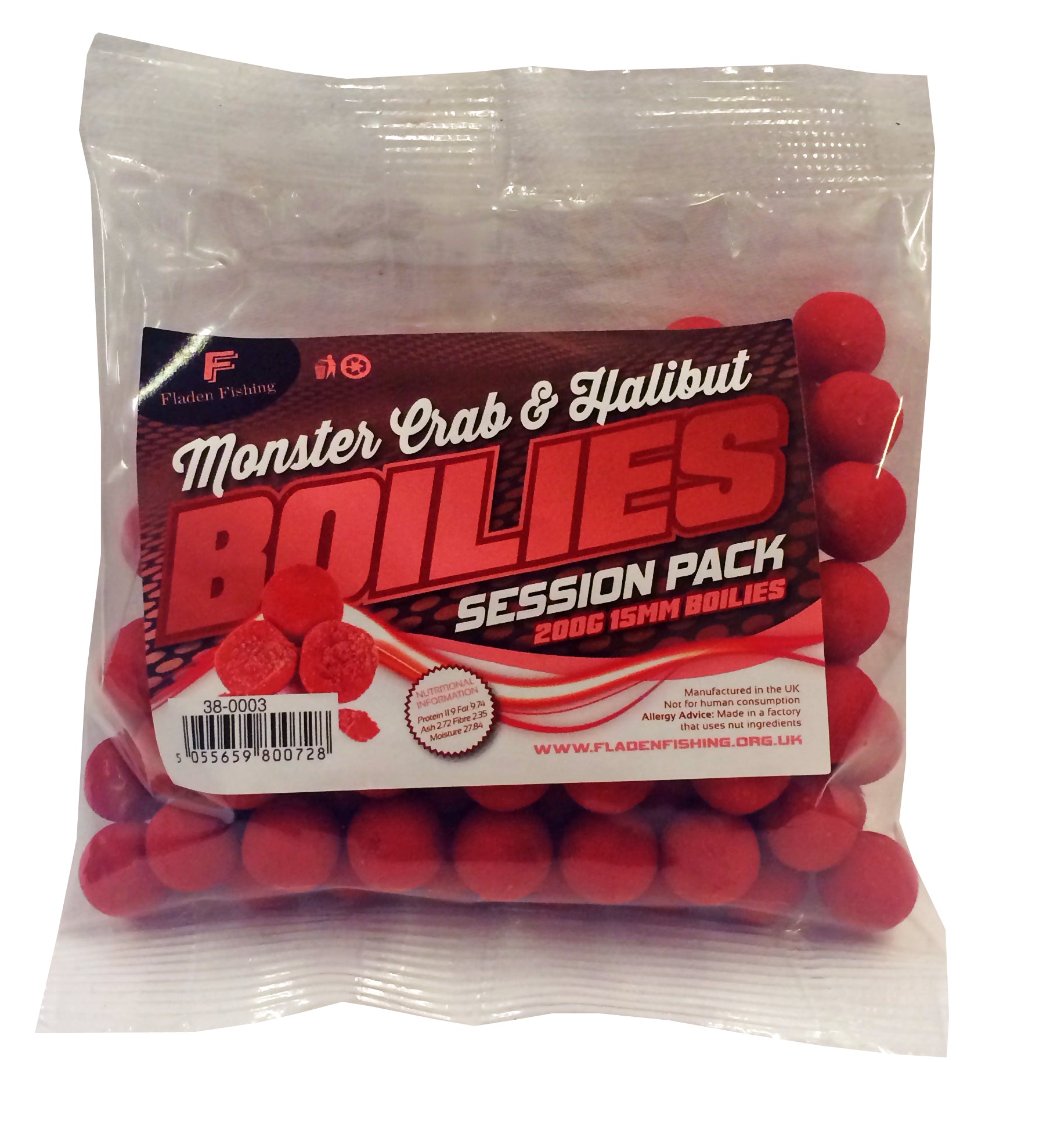 Carp Fishing Boilies - 15mm Session Pack - Choose from White Choc, Banana Coconut, Monster Crab
