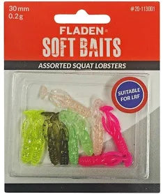 Fladen Soft Bait Predator Fishing Lures - Assorted 10/12 Packs - Misc Patterns and Sizes