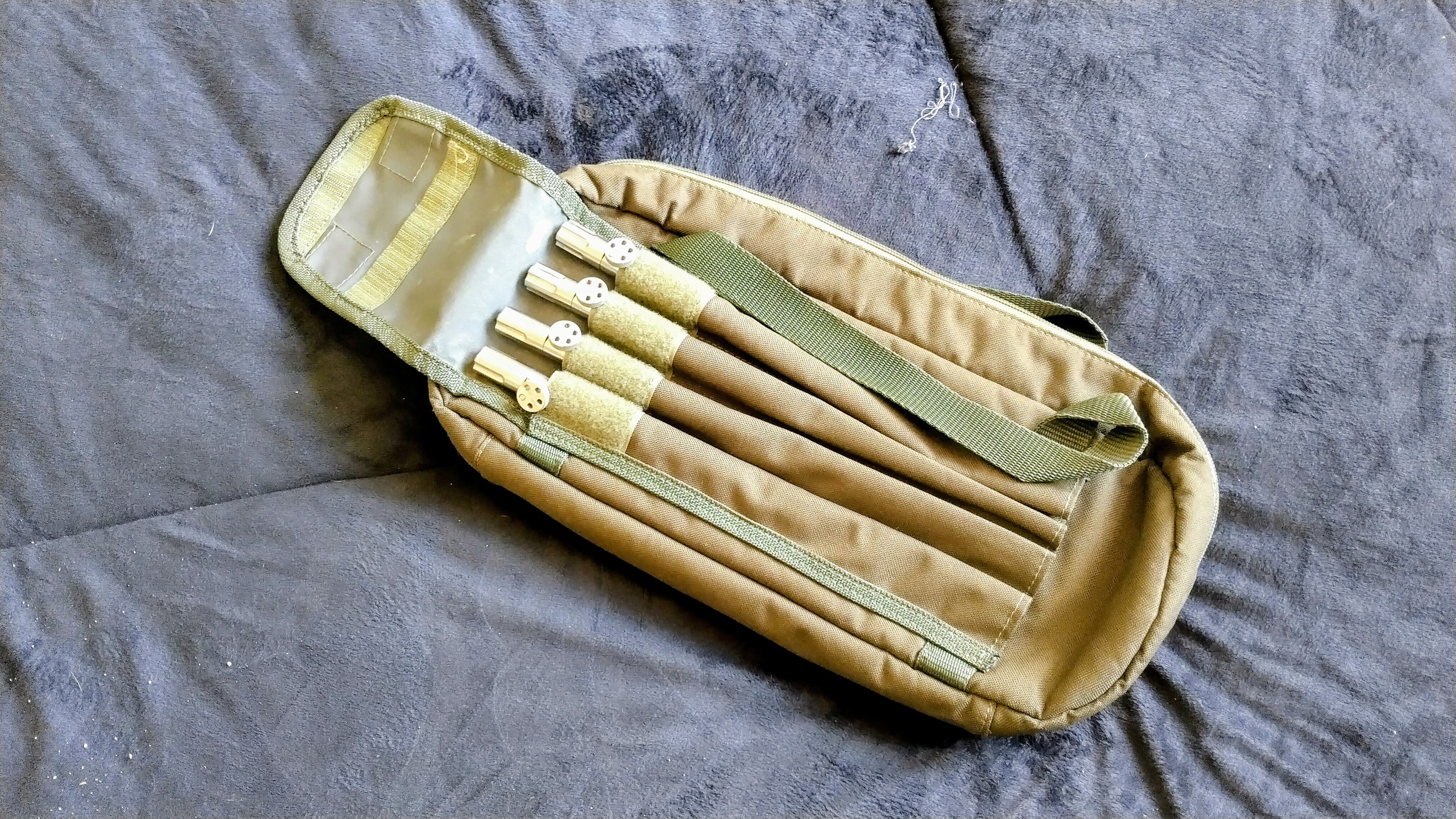 JAG Stainless Steel 3 Rod Compact Carp Pod Cotswold Aquarius Bag Inserts Grips