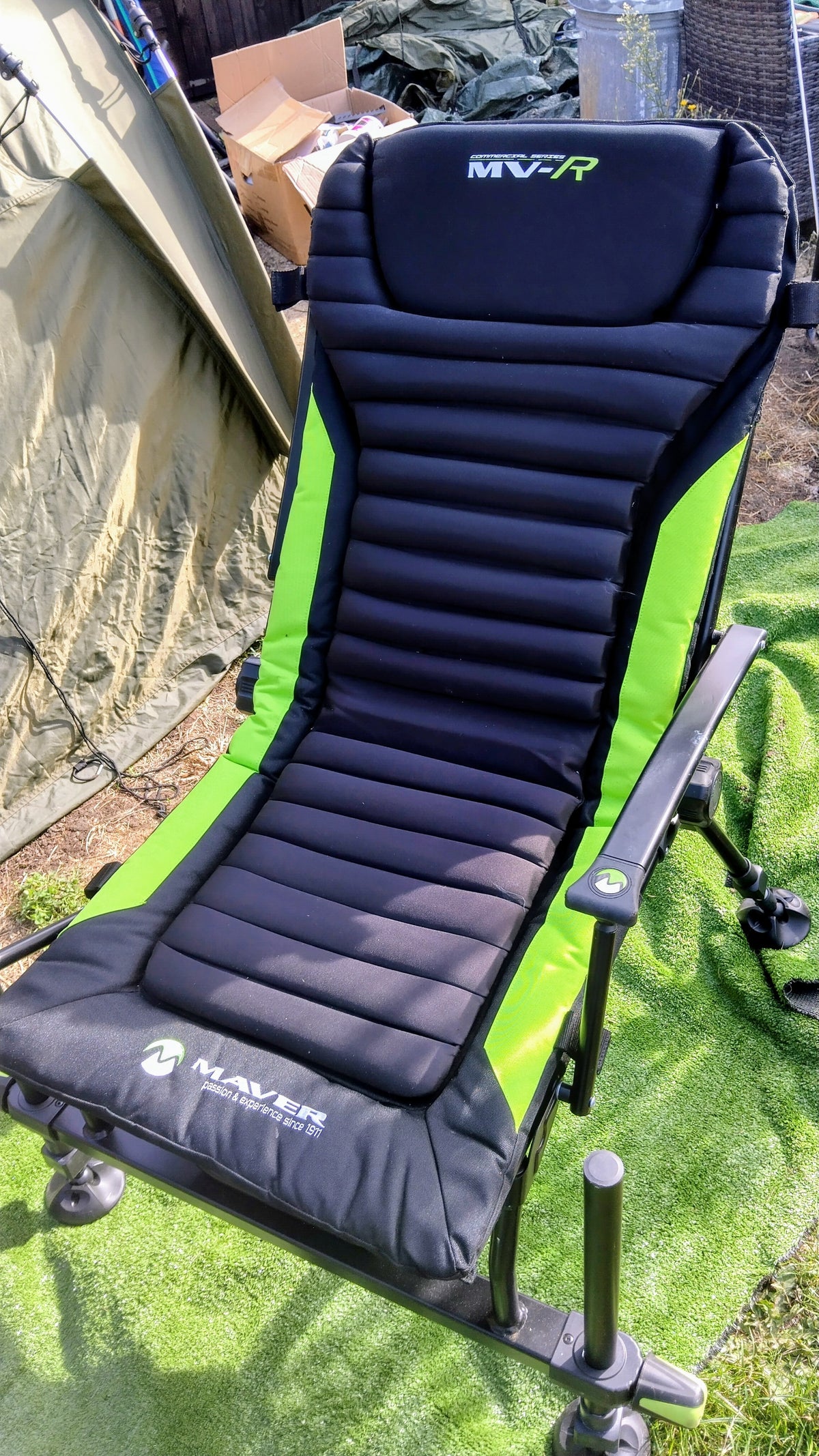 Maver MVR Continental Series Recliner Chair 30mm Legs Fishing Seat Bank Unused