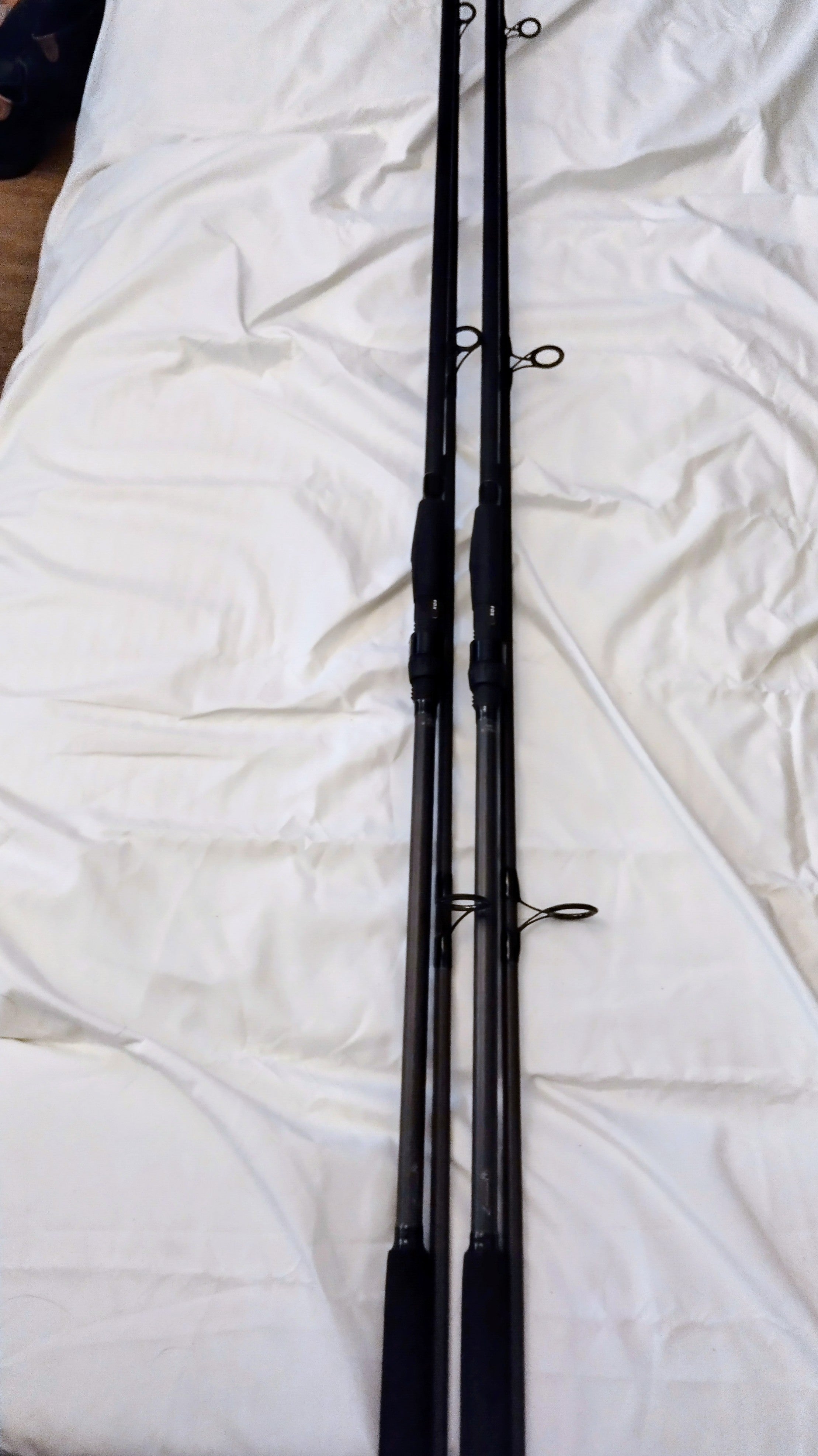 Pair Fox Warrior Z 12ft 2.75lb Carp Fishing Rods Used Set of 2  VGC