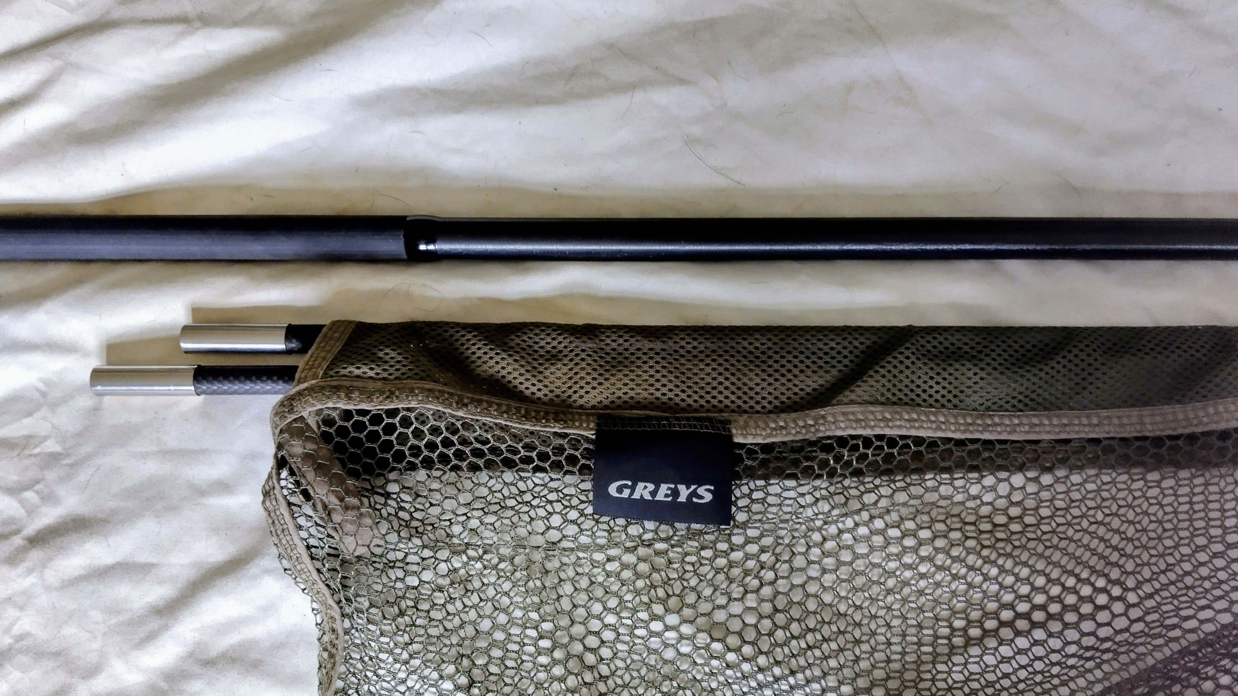 Greys Prodigy 42" Landing Net And Handle - Carp Fishing Mesh, Original Bag