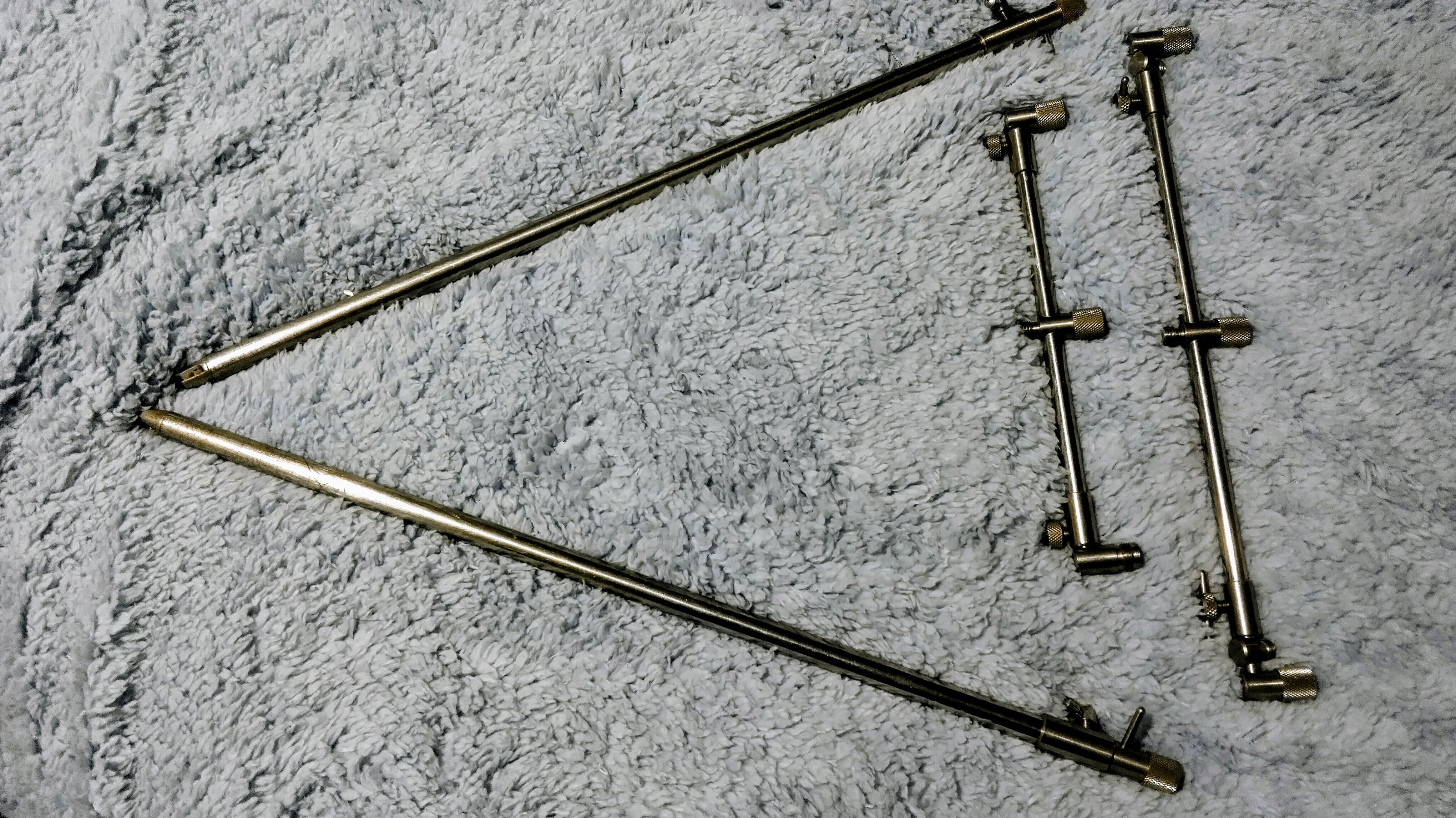 Solar Tackle Stainless Steel 3-Rod Goalpost Setup - Bank Sticks & Buzz Bars Set