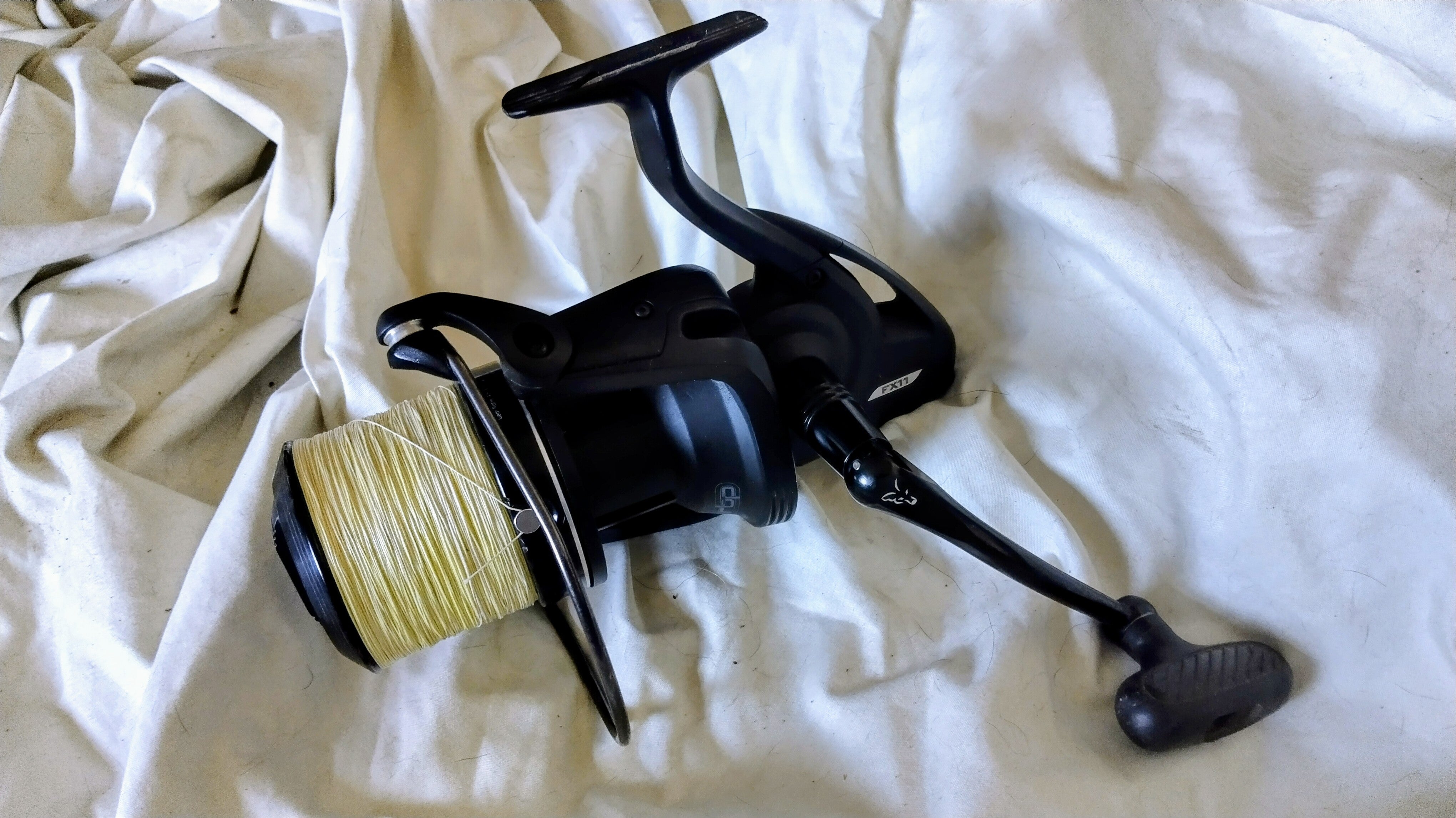 Fox FX11 Big Pit Carp Reel Spod Marker With 30lb Yellow Braid