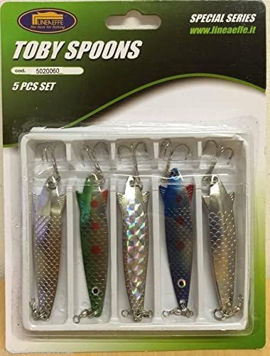 5pc Toby Lures - Predator Fishing  Set - 12g Lineaeffe Pike Lures