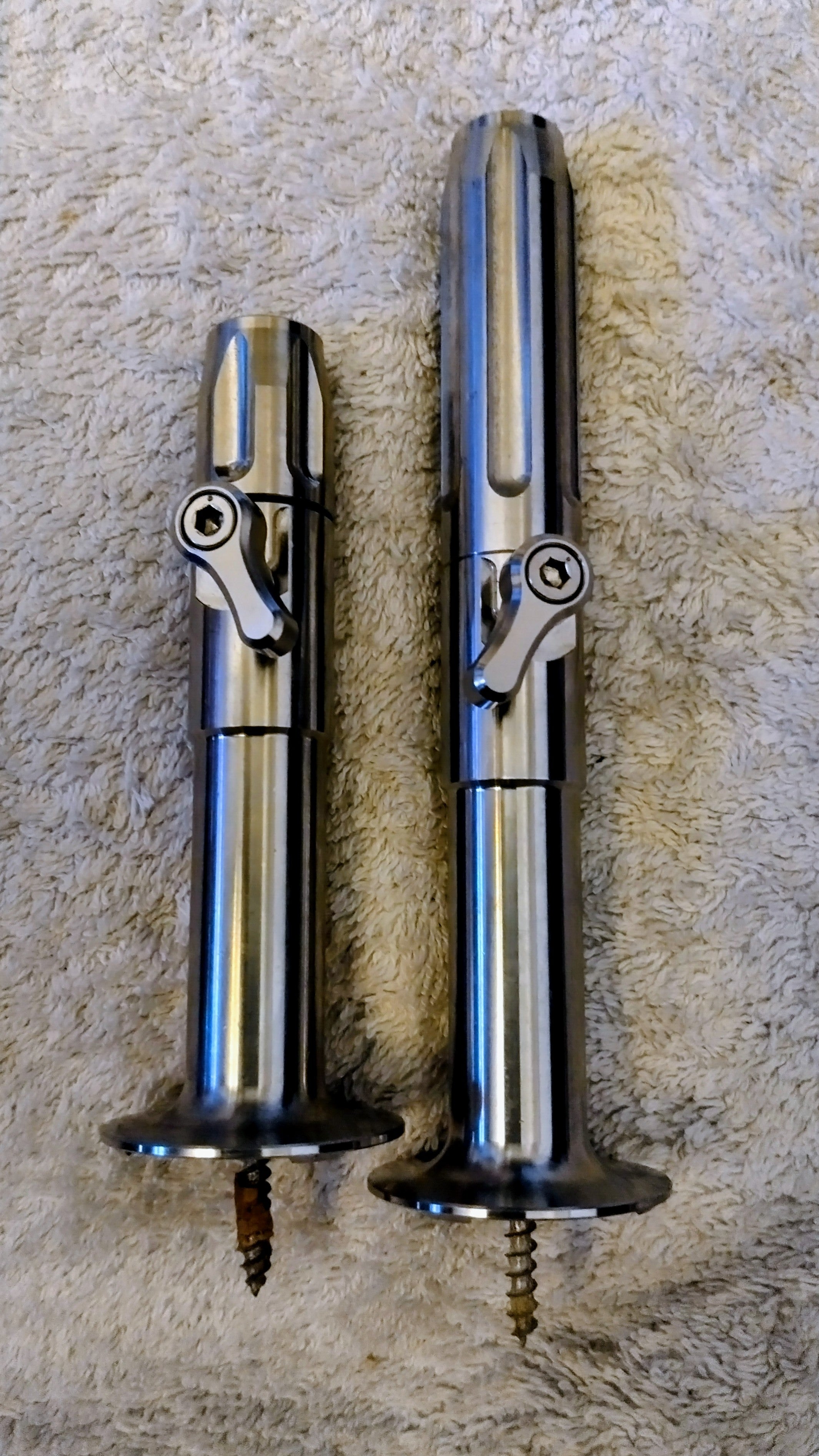 JAG Stage Bites Pair Front Rear Bankstick Holder Carp Fishing Tackle Used