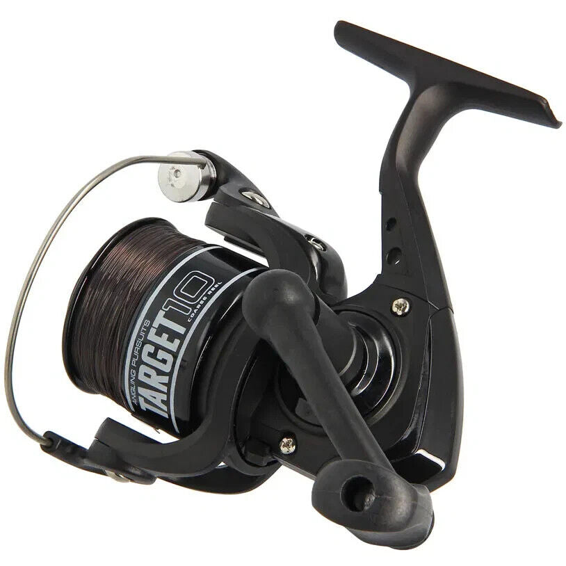 Angling Pursuits 'Target 10' coarse fishing fixed reel loaded with 8lb mono line