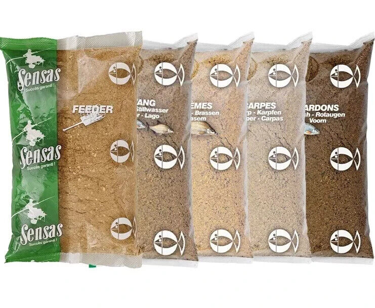 Sensas Super Prima Groundbait Range - Feeder, Lake, Carp, Bream, Roach - 1kg bag
