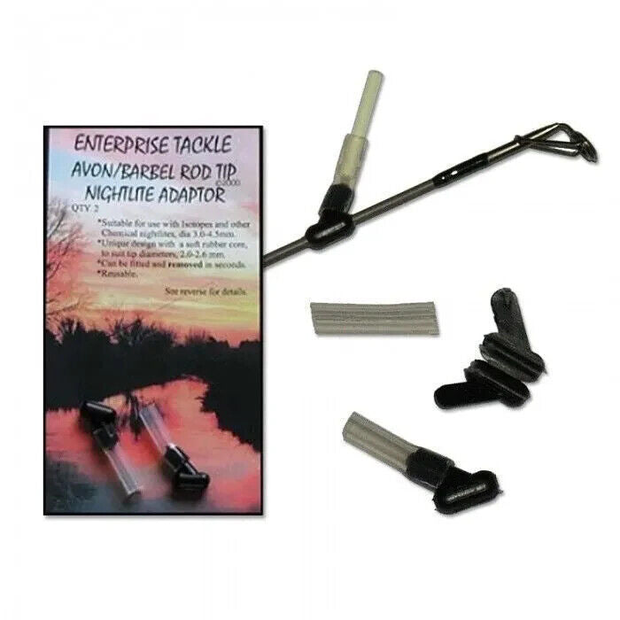 Enterprise Tackle Nightlite rod tip adaptor -Choice of quiver, barbel, carp rods