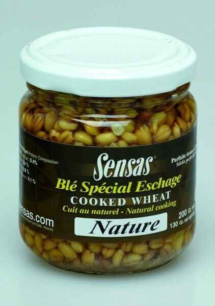 Sensas Cooked Particles - Hemp, Sweetcorn, Wheat - 212ml Jars