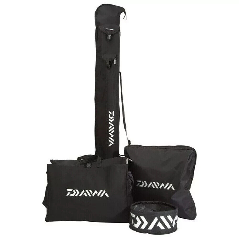 Daiwa luggage set - Includes 5-tube rod / pole holdall, carryall, reel case