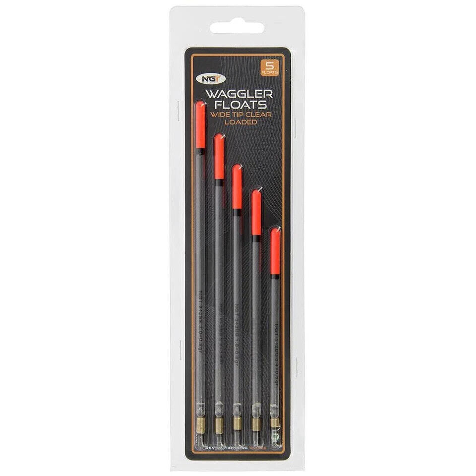 NGT Loaded Waggler Fishing Floats (Pack of 5) - Mixed Sizes