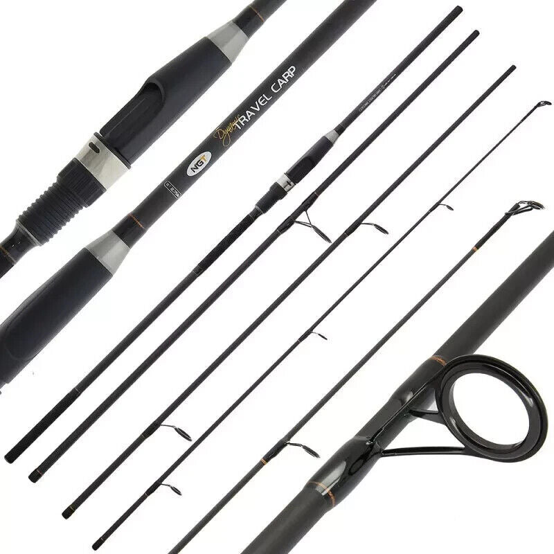 11ft Carp Fishing 4-Piece 2.75lb Carbon Fibre Travel Rod