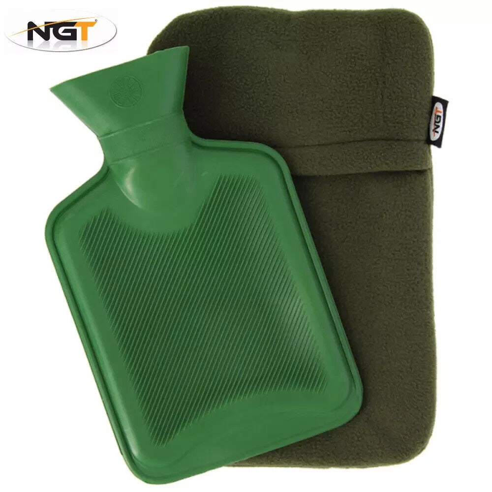 Fleece insulated hot water bottle