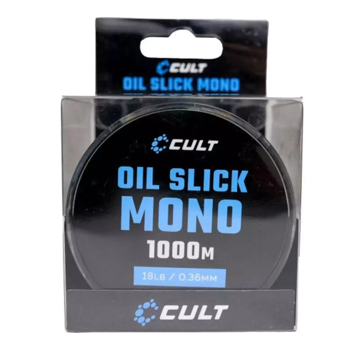 Cult Tackle Oil Slick mono carp fishing mainline - 1000M spools - 15lb or 18lb