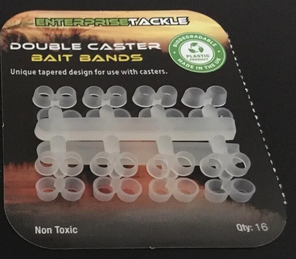 Enterprise bait band range  - Clear, red, caster, double caster carp bait bands