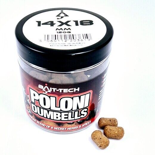 Bait Tech Poloni bait range - Inc Dumbell wafters, popups, glug