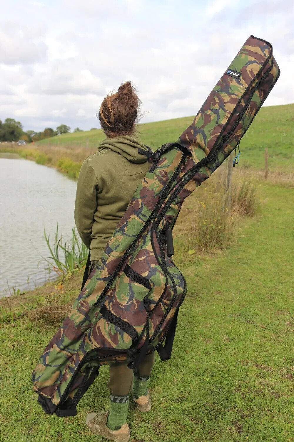 Cult Tackle DPM 12' 3-rod carp fishing holdall