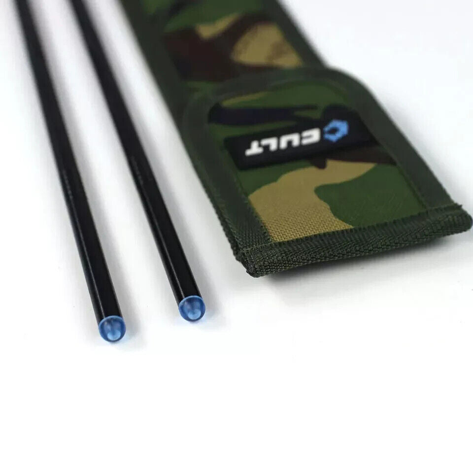Cult Tackle Distance Sticks and DPM Bag - Carp Fishing, Baiting Up, Marker Work