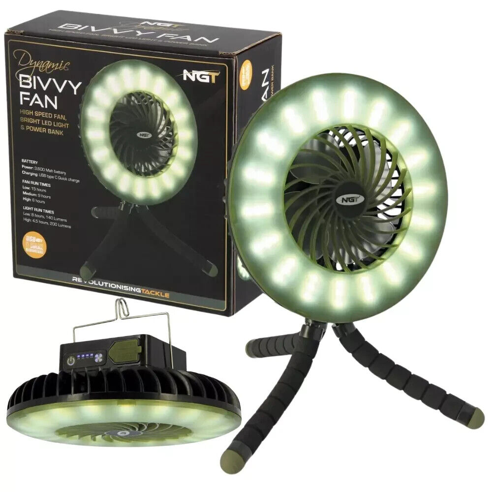Bivvy Fan Light / Power Bank / Wireless Fan