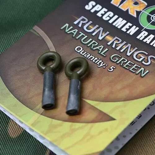 Gardner Target specimen fishing run rings - Natural green, brown