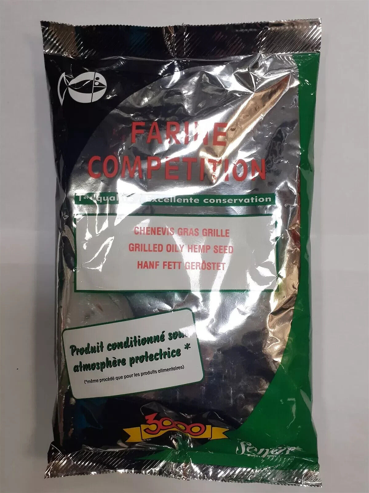 Sensas Grilled Hemp Seed -  Groundbait Additive / Attractant - 550g bags
