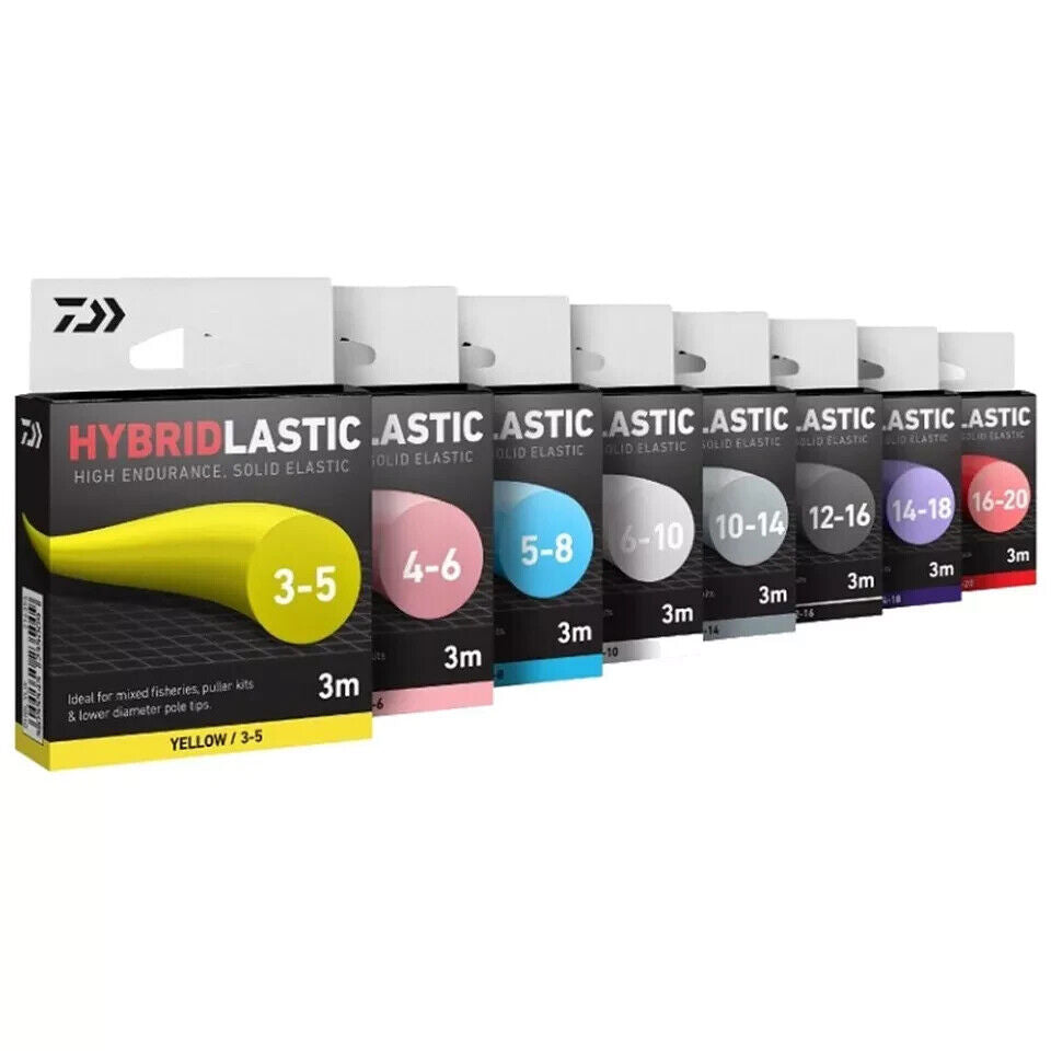 Daiwa Hybridlastic pole elastic - Complete range