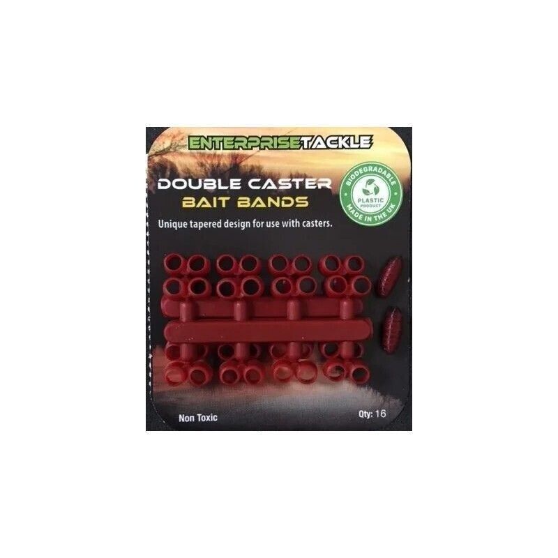 Enterprise bait band range  - Clear, red, caster, double caster carp bait bands