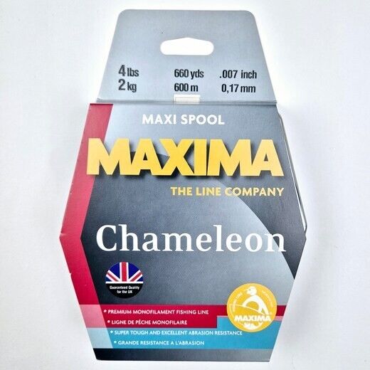 Maxima Chameleon 600m Metre (660yds) Fishing Line Maxi Spools From 2lb-100lb