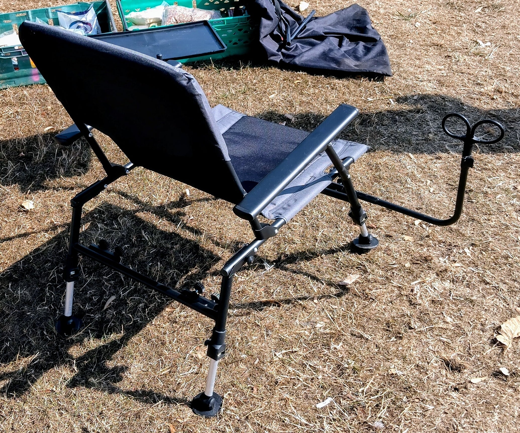 Ultimate Complete Feeder Chair Package + Side Table Rod Rests Bag - Barely Used