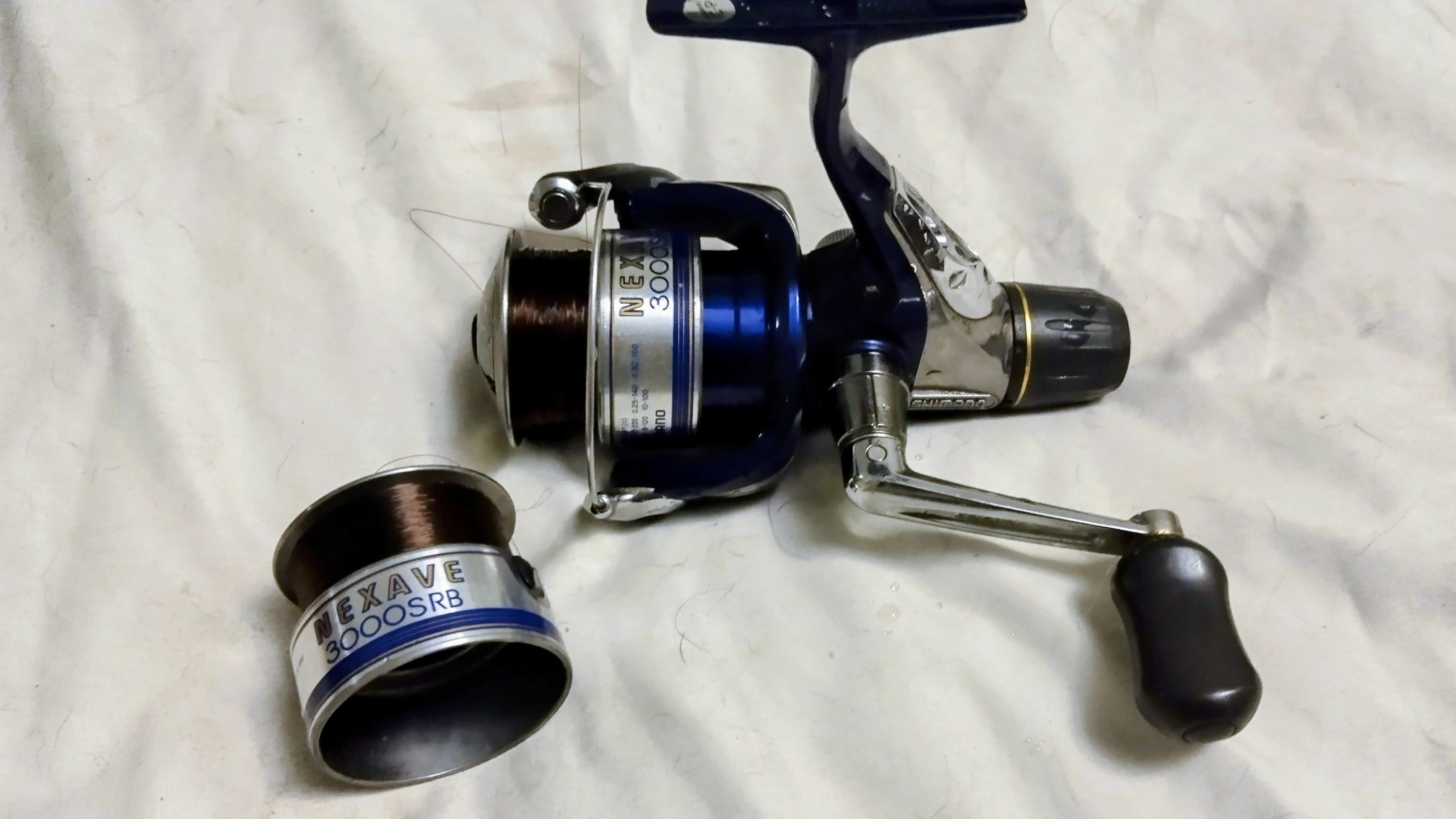 Shimano Nexave 3000SRB Match Reel + Spare Spool - Shallow Rear Drag Light Use