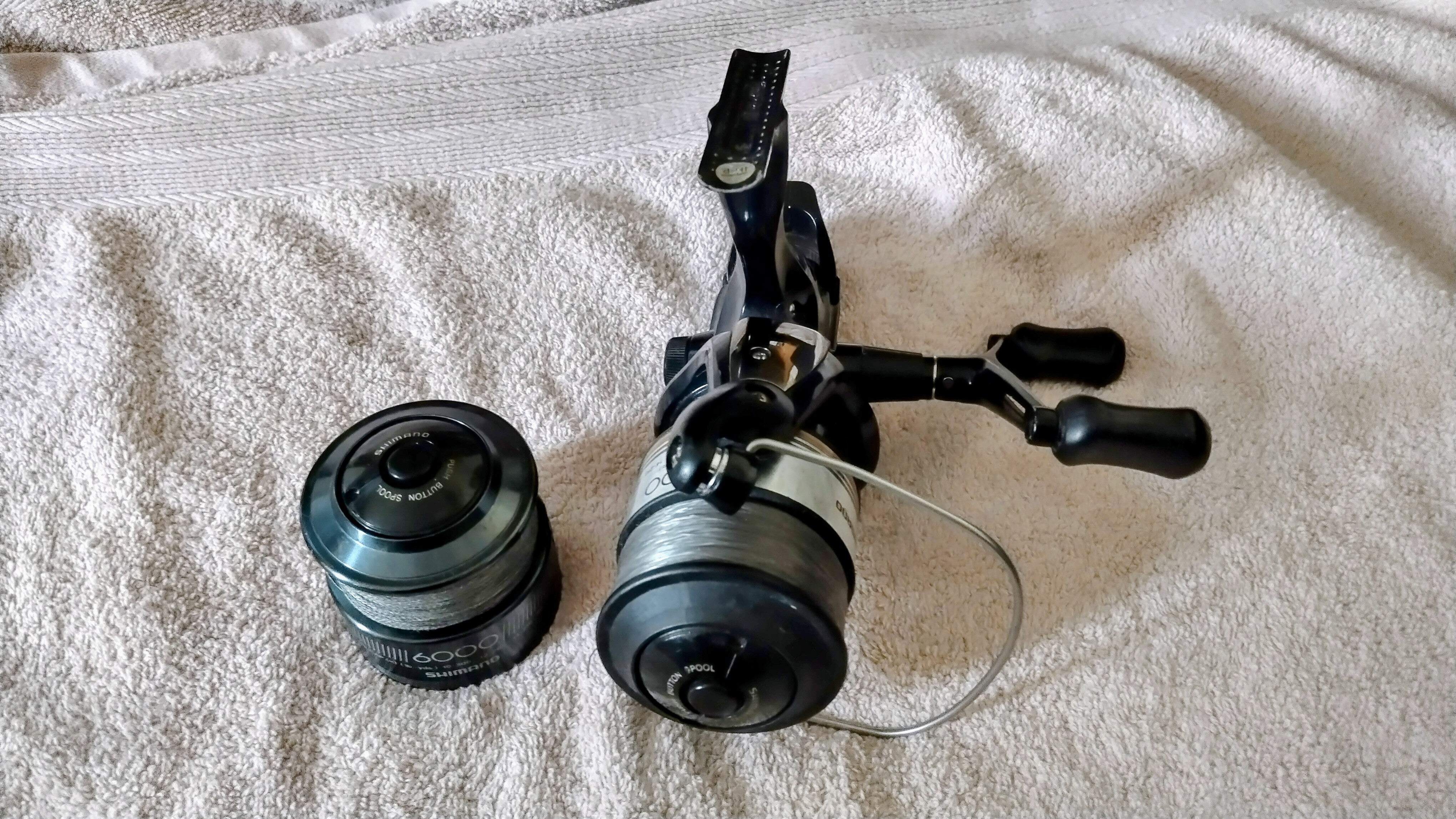 Shimano Baitrunner DL 6000 RA Reel + Spare Spool | Carp Pike Fishing | VGC