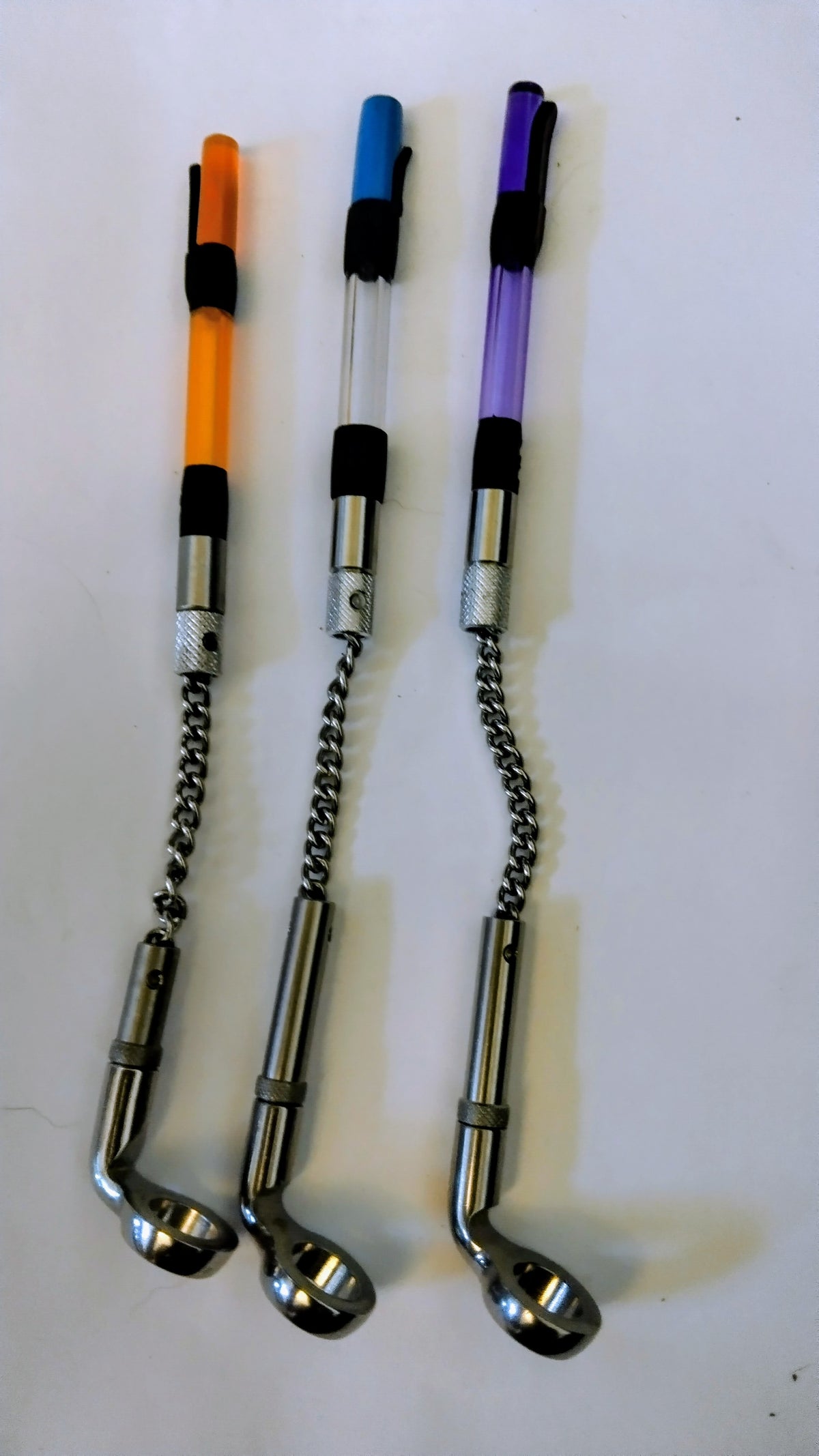 3 x Korda Stow Bobbins Set Orange Purple White  Carp Fishing Bite Indicators