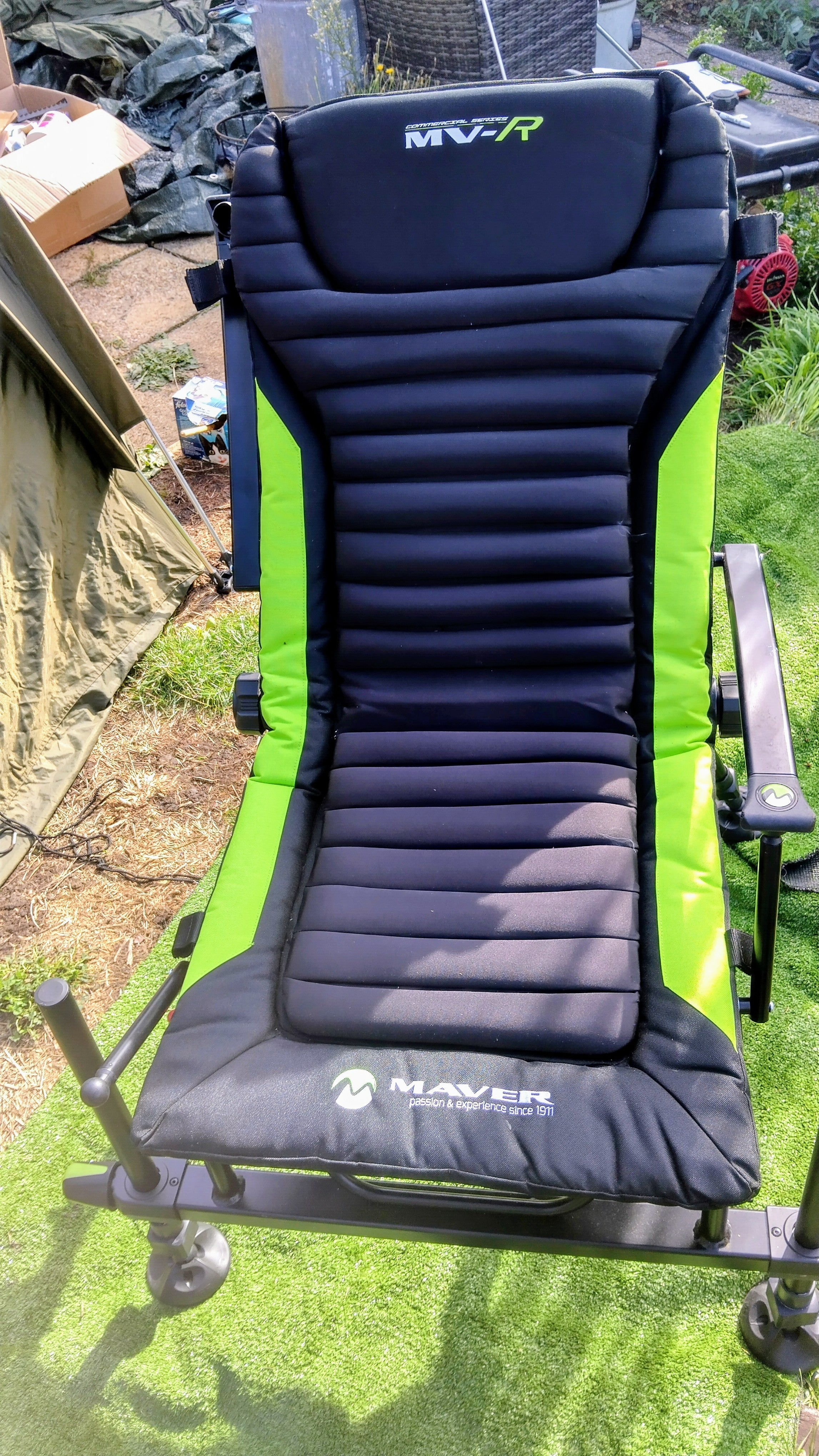 Maver MVR Continental Series Recliner Chair 30mm Legs Fishing Seat Bank Unused