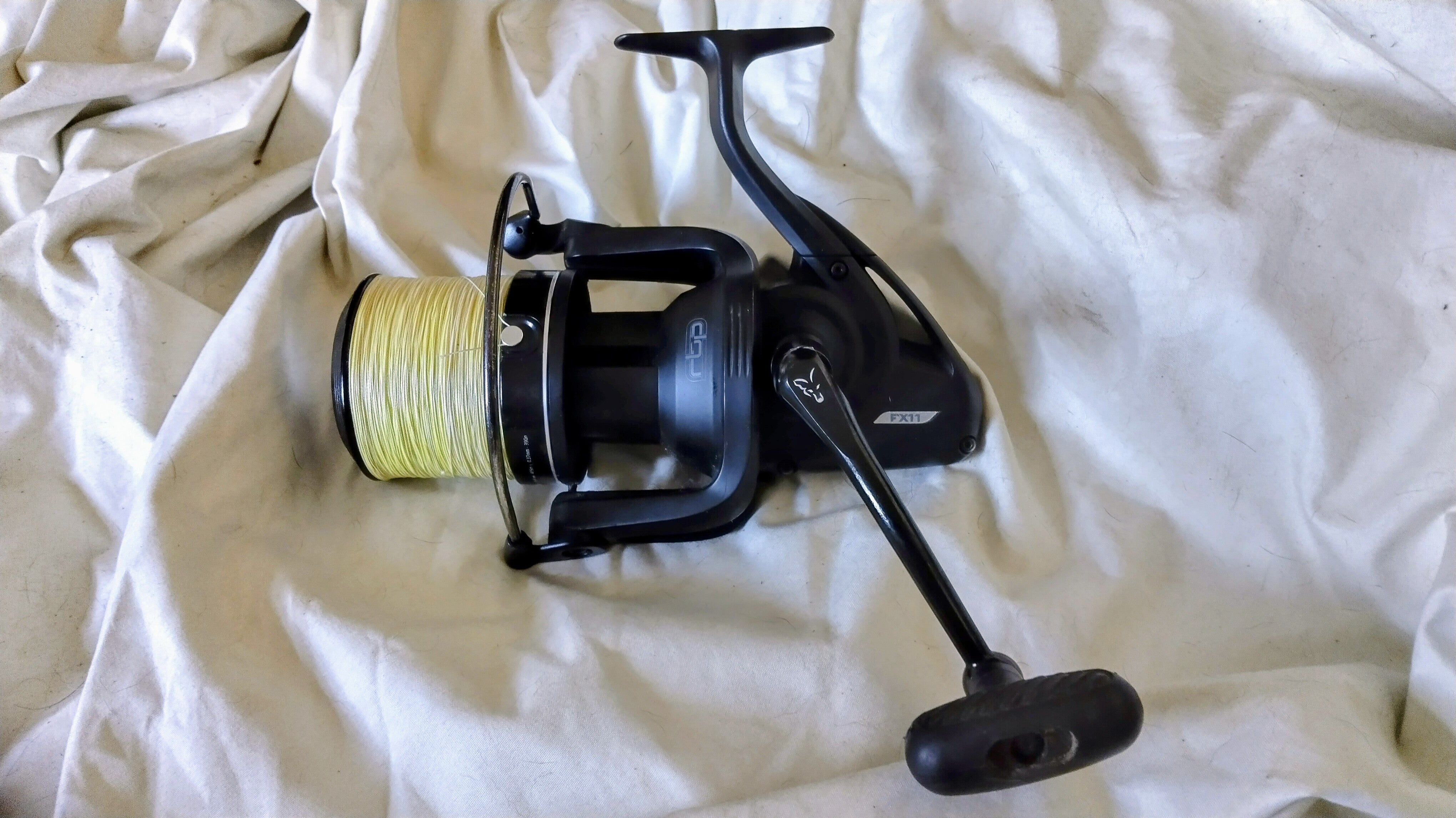 Fox FX11 Big Pit Carp Reel Spod Marker With 30lb Yellow Braid