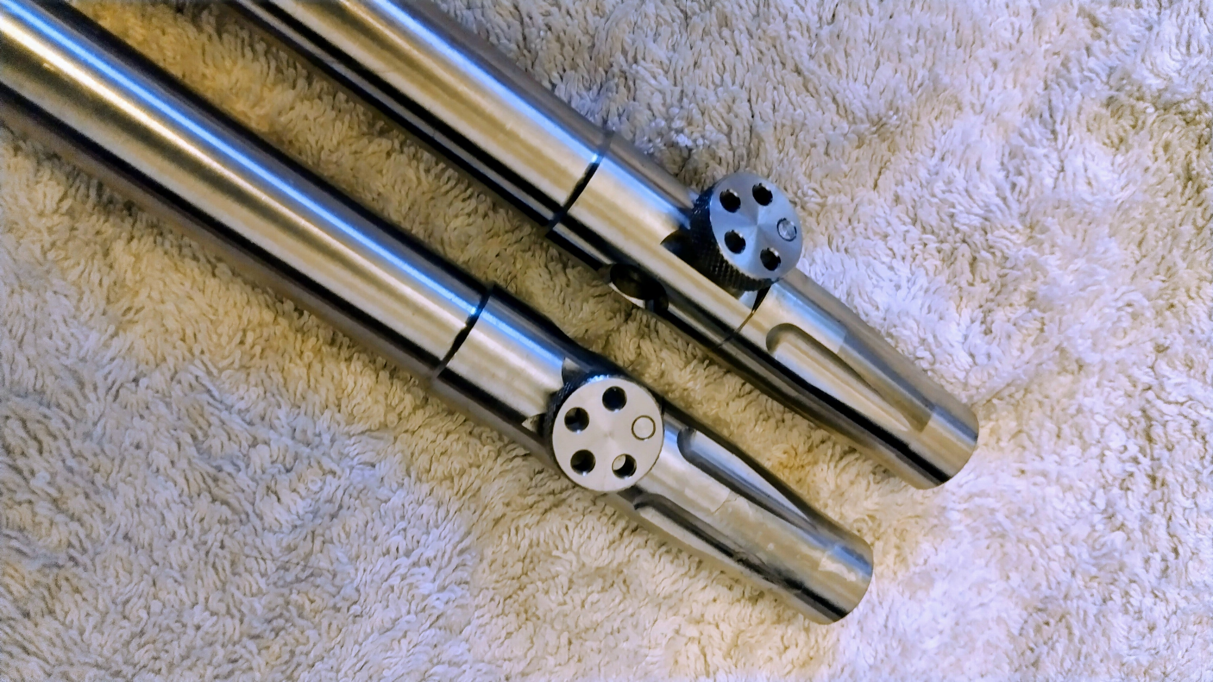Pair JAG Products 316 Stainless 10" Xcavator Banksticks Carp Fishing Hard Ground
